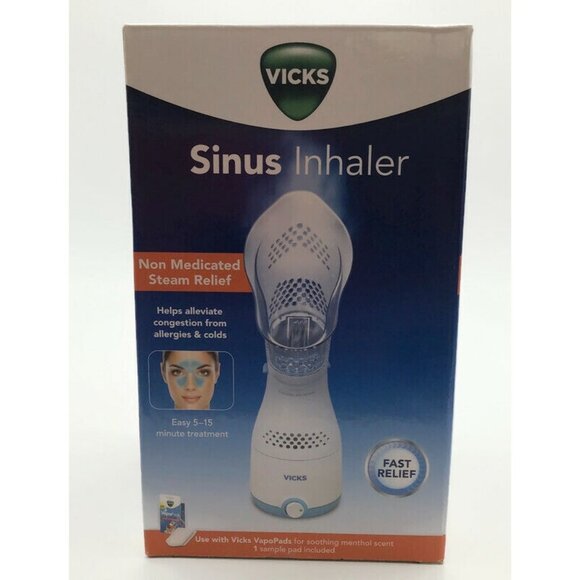 Vicks Sinus Inhaler Non Medicated Steam Relief Allergy Colds - Use w/ Vapopads - Picture 1 of 5